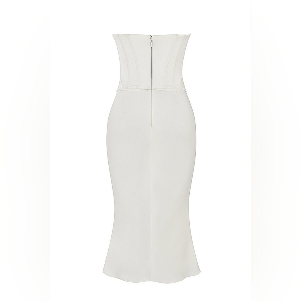 House of CB Cream Midi Dress - Picture 8 of 15
